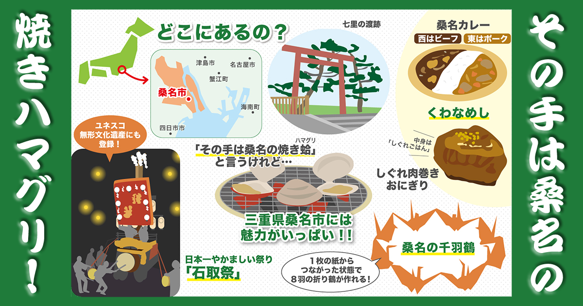 ことわざにもあるハマグリが有名な三重県桑名市ってどんなところ？